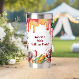 Crawfish Boil Birthday Party For Adults Insulated Tumbler