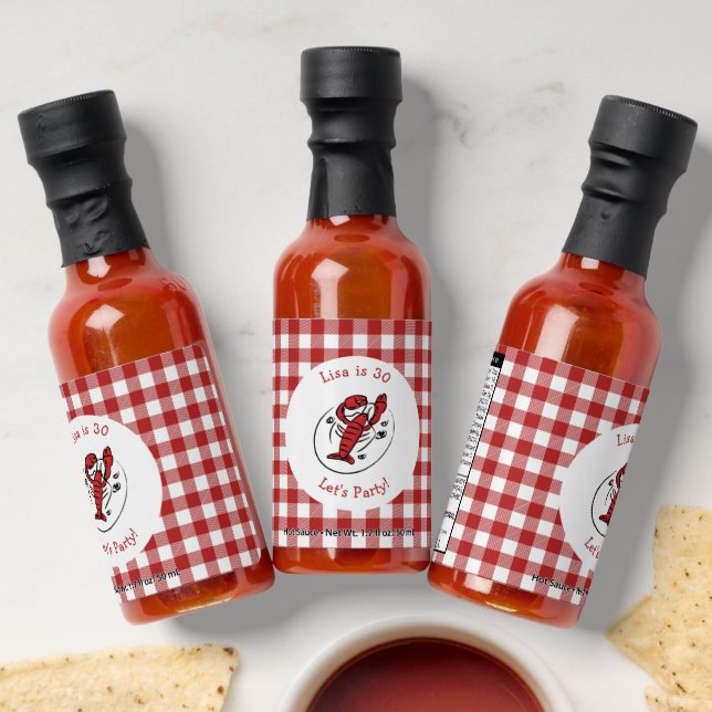 Crawfish Boil Birthday Party Hot Sauces (Laydown)