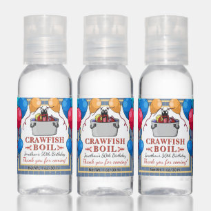 Crawfish Boil Birthday Seafood Party Hand Sanitizer