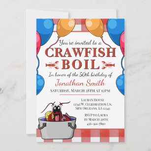 Crawfish Boil Birthday Special Event Invitation
