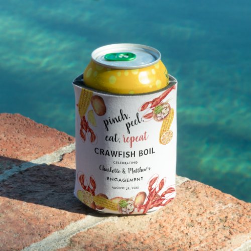 Crawfish Boil Bridal Engagement Party Can Cooler