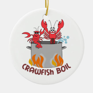 Crawfish Boil Ceramic Ornament