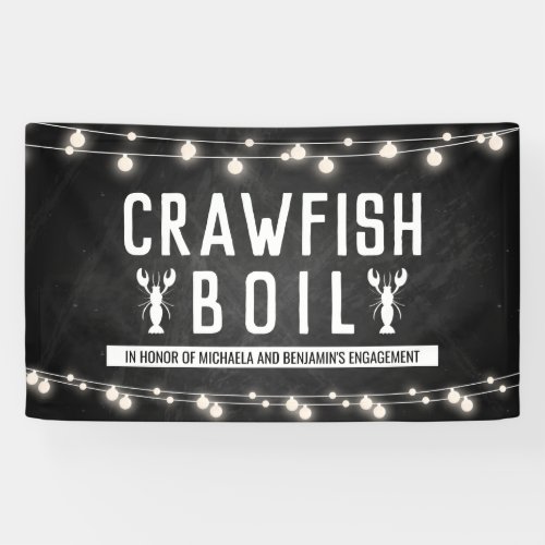 Crawfish Boil Couples Shower Engagement Party Banner