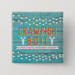 Crawfish Boil Couples Shower Engagement Party Button