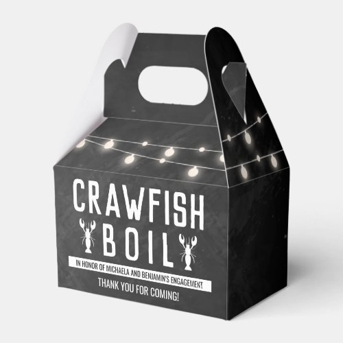 Crawfish Boil Couples Shower Engagement Party Favor Boxes