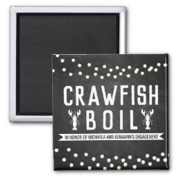 Crawfish Boil Couples Shower Engagement Party Magnet