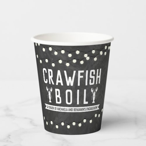 Crawfish Boil Couples Shower Engagement Party Paper Cups