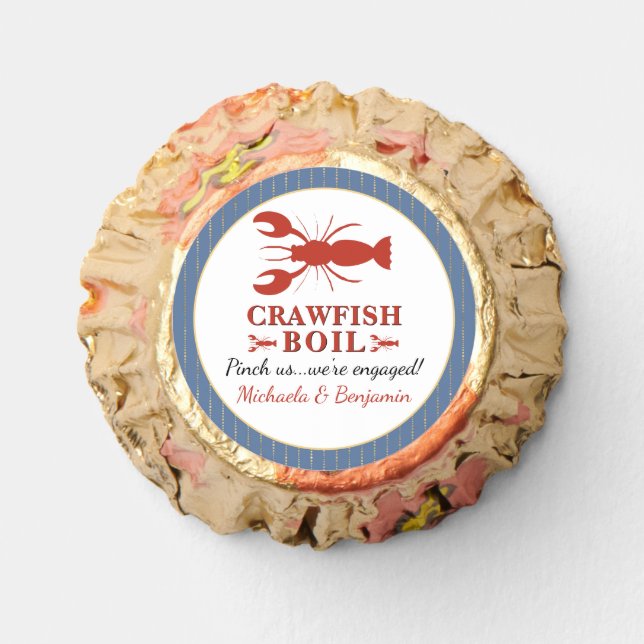 Crawfish Boil Couples Shower Engagement Party Reese's Peanut Butter Cups (Front)
