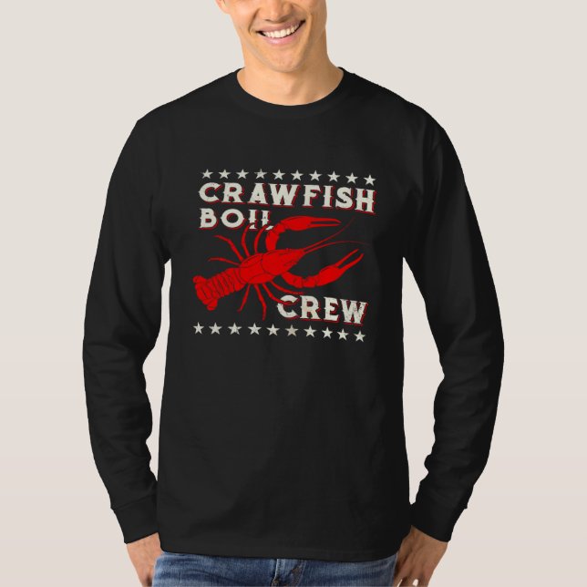 Crawfish Boil Crew  Cajun  For Men Mardi Gras T-Shirt (Front)