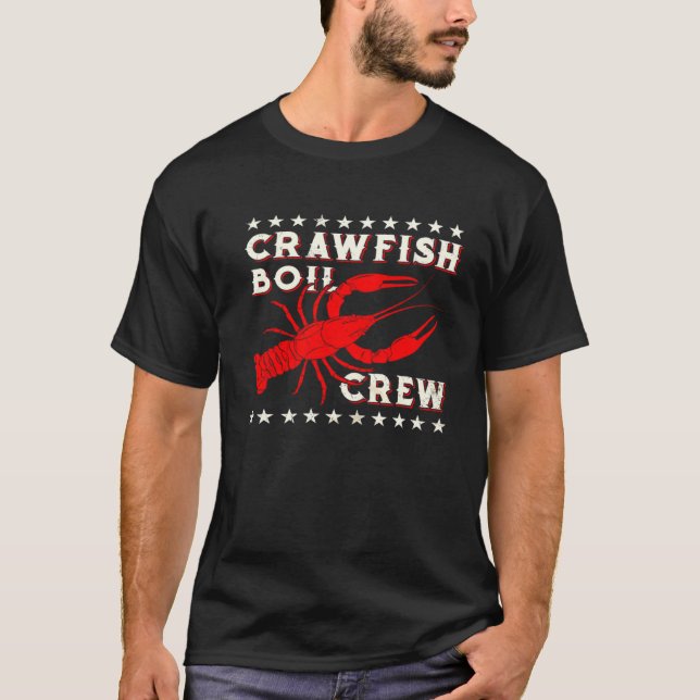 Crawfish Boil Crew  Cajun  For Men Mardi Gras T-Shirt (Front)