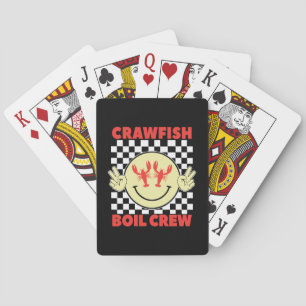 Crawfish Boil Crew Crawfish Season Crawfish Face Poker Cards