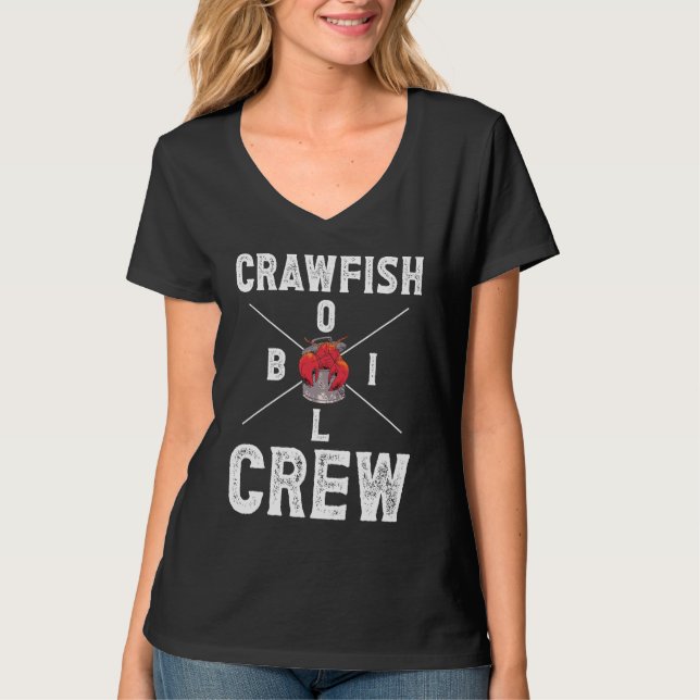 Crawfish Boil Crew Crayfish  3 T-Shirt (Front)