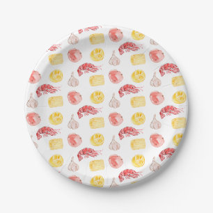 Crawfish Boil Cute Paper Plates