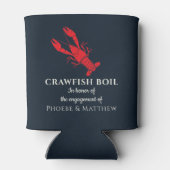 Crawfish Boil Engagement Party Can Cooler (Back)