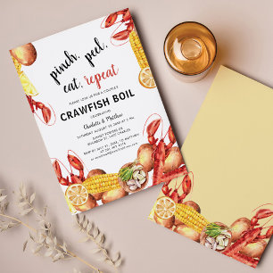 Crawfish Boil Engagement Party Invitation