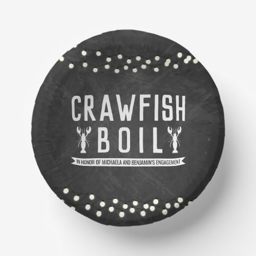 Crawfish Boil Engagement Party Paper Bowls