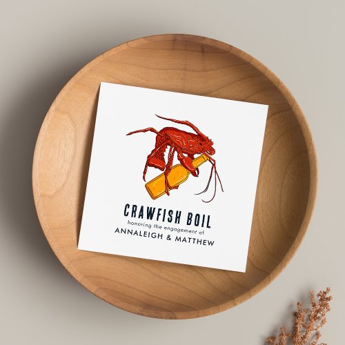 Crawfish Boil Engagement Party Paper