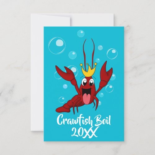 Crawfish Boil Family Reunion Cookout Party Invitation