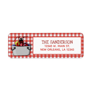 Crawfish Boil Family Reunion Party Address Label