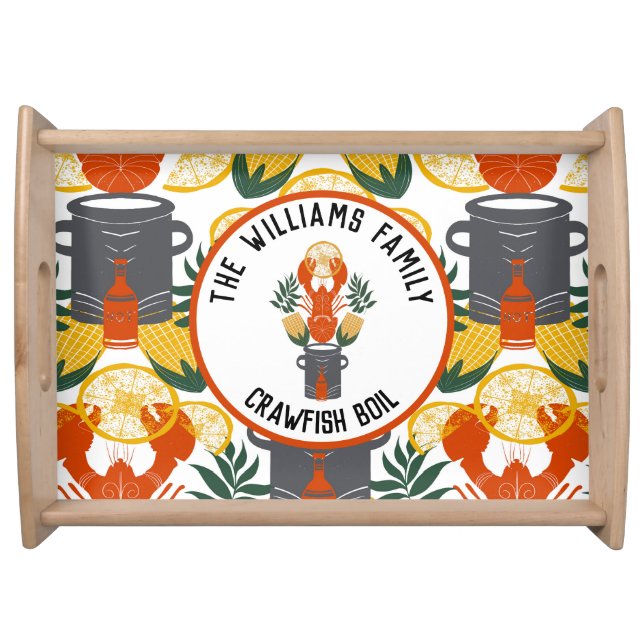 Crawfish Boil Family Serving Tray (Front)