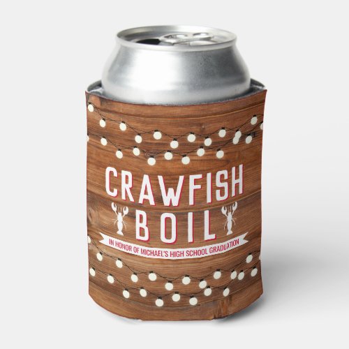 Crawfish Boil Graduation Birthday Party Can Cooler