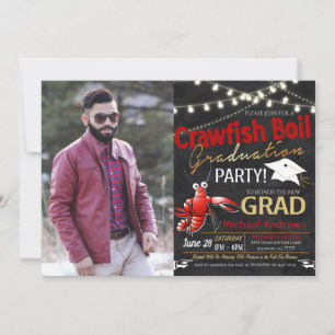 Crawfish Boil Graduation Invitation