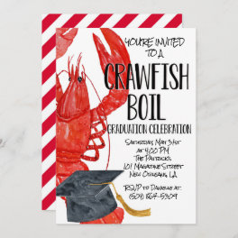 Crawfish Boil Graduation Invitation