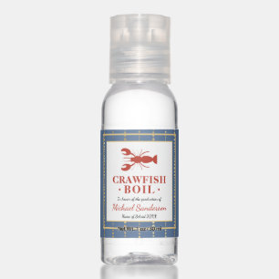 Crawfish Boil Graduation Party Hand Sanitizer