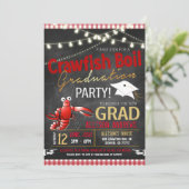 Crawfish Boil Graduation Party Invitation (Standing Front)