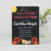 Crawfish Boil Graduation Party Invitation (Standing Front)