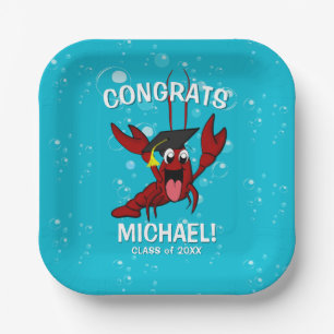 Crawfish Boil Graduation Party Paper Plates