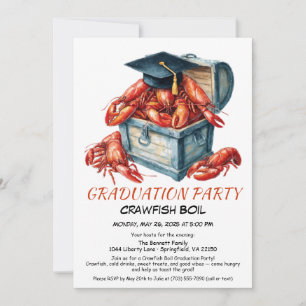 Crawfish Boil Graduation Party Southern Style Invitation