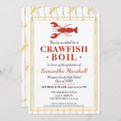 Crawfish Boil High School College Graduation Party Invitation (Front/Back)