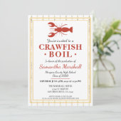 Crawfish Boil High School College Graduation Party Invitation (Standing Front)