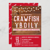 Crawfish Boil High School Graduation Party Invitation (Front/Back)
