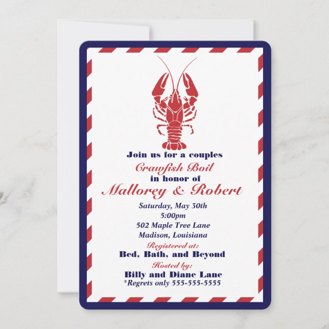 Crawfish Boil Invitation (Front)