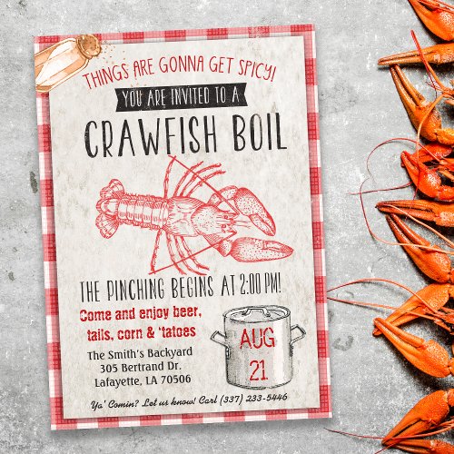 Crawfish Boil Invitation