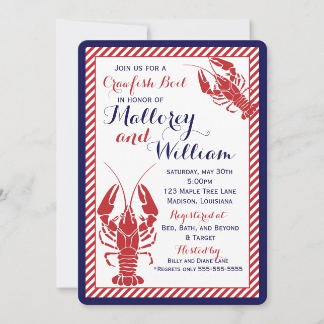 Crawfish Boil Invitation (Front)