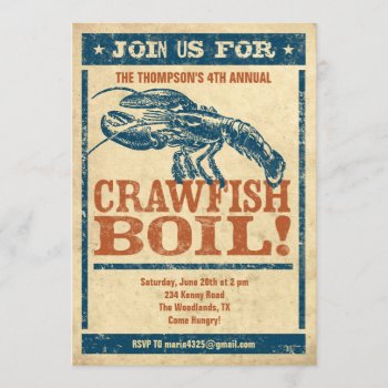 Crawfish Boil Invitations by Western_Invitations at Zazzle