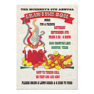 crawfish boil invitation template