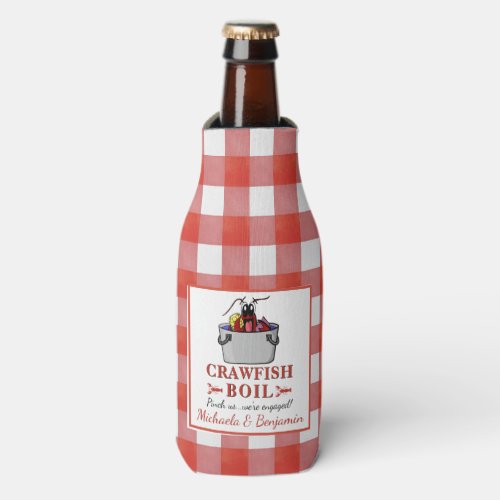 Crawfish Boil Lobster Barbecue Engagement Party Bottle Cooler