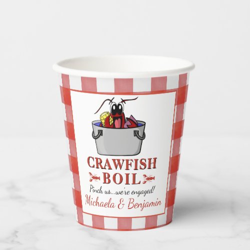 Crawfish Boil Lobster Barbecue Engagement Party Paper Cups