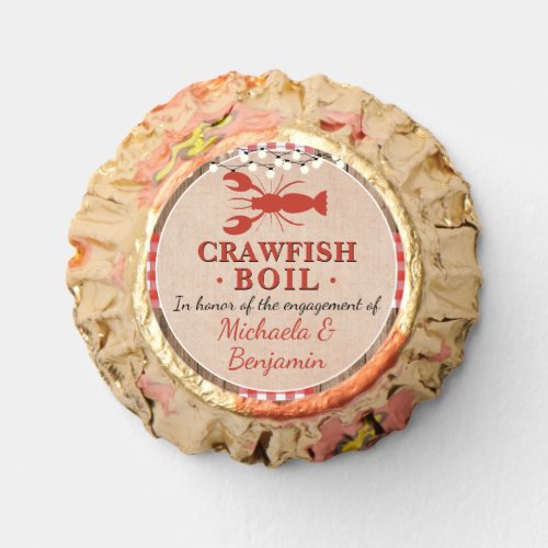 Crawfish Boil Lobster Engagement Party Rustic Reeses Peanut Butter Cups
