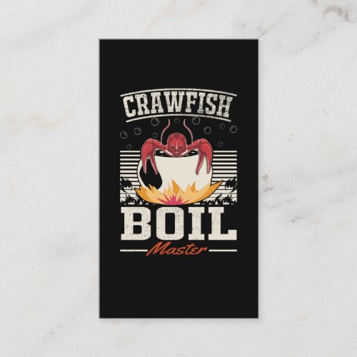 Crawfish Boil Master Crayfish Eater Business Card