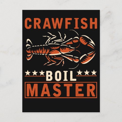 Crawfish Boil Master Funny Crayfish Cook Postcard