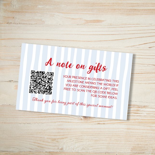 Crawfish Boil Note On Gifts Graduation Party  Enclosure Card (Crawfish Boil Note On Gifts Graduation Party Enclosure Card)