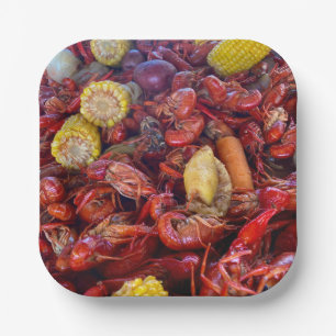 CRAWFISH BOIL PAPER PLATE