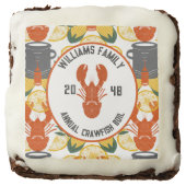Crawfish Boil Party –Cajun Seafood Celebration Brownie (Front)