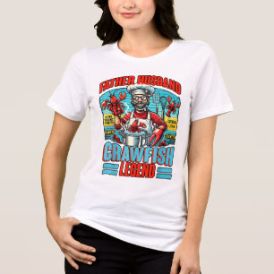 Crawfish Boil Party Crawfish Crawdad Father Daddy Tri-Blend Shirt
