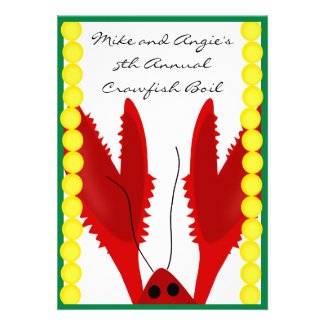 Crawfish Boil Party Invitation